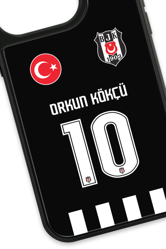 Beşiktaş Orkun Kökçü Forma Cam Telefon Kılıfı