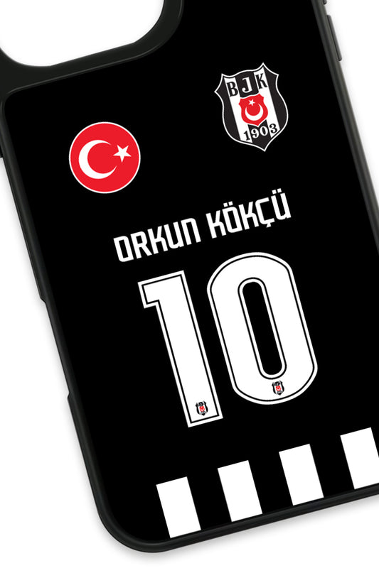 Beşiktaş Orkun Kökçü Forma Cam Telefon Kılıfı