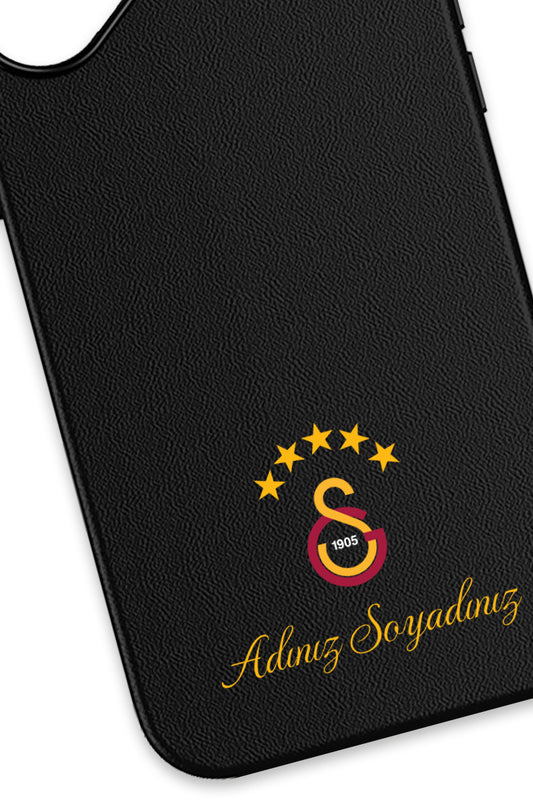 Galatasaray Kişiye Özel 5 Yıldız Arma Deri Magsafe Telefon Kılıfı