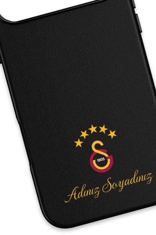 Galatasaray Kişiye Özel 5 Yıldız Arma Deri Magsafe Telefon Kılıfı