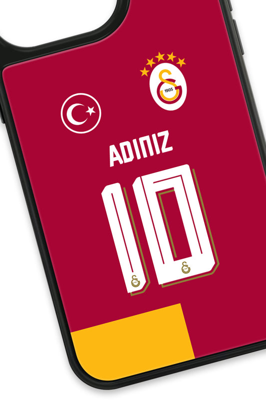 Galatasaray Kişiye Özel Parçalı Forma Cam Telefon Kılıfı