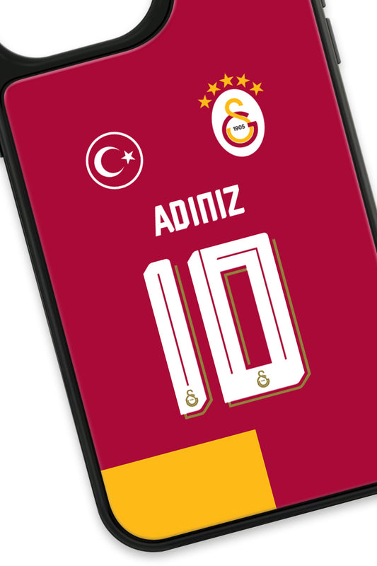 Galatasaray Kişiye Özel Parçalı Forma Cam Telefon Kılıfı