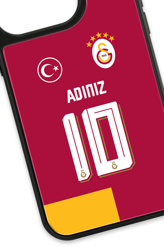 Galatasaray Kişiye Özel Parçalı Forma Cam Telefon Kılıfı