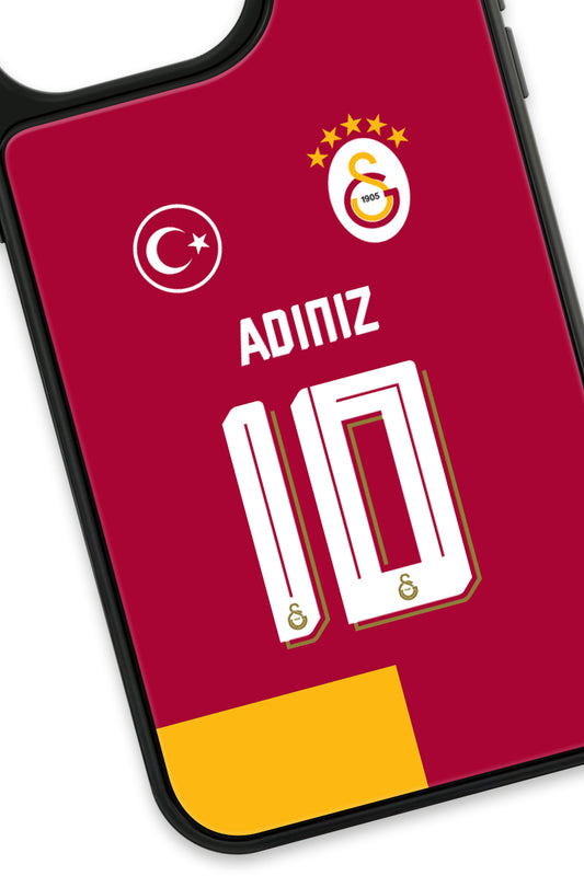 Galatasaray Kişiye Özel Parçalı Forma Cam Telefon Kılıfı