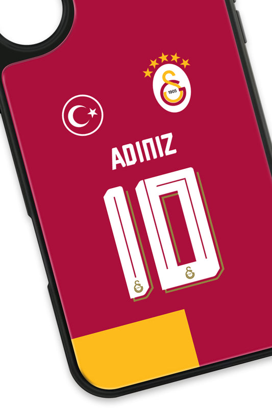 Galatasaray Kişiye Özel Parçalı Forma Cam Telefon Kılıfı