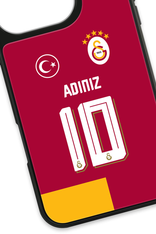 Galatasaray Kişiye Özel Parçalı Forma Cam Telefon Kılıfı