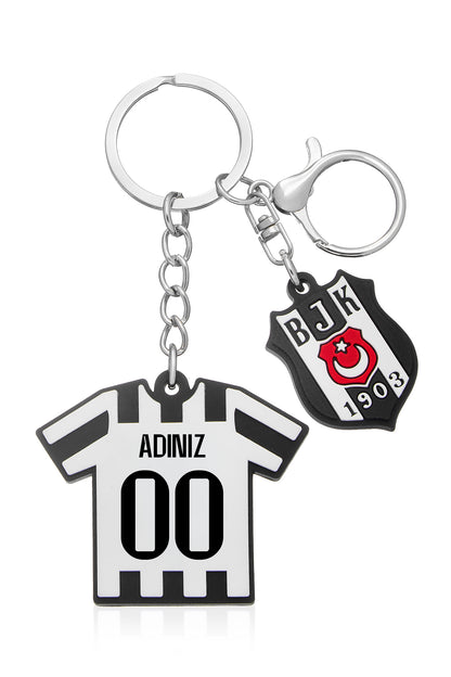 Beşiktaş Özelleştirilebilir Forma Silikon Anahtarlık