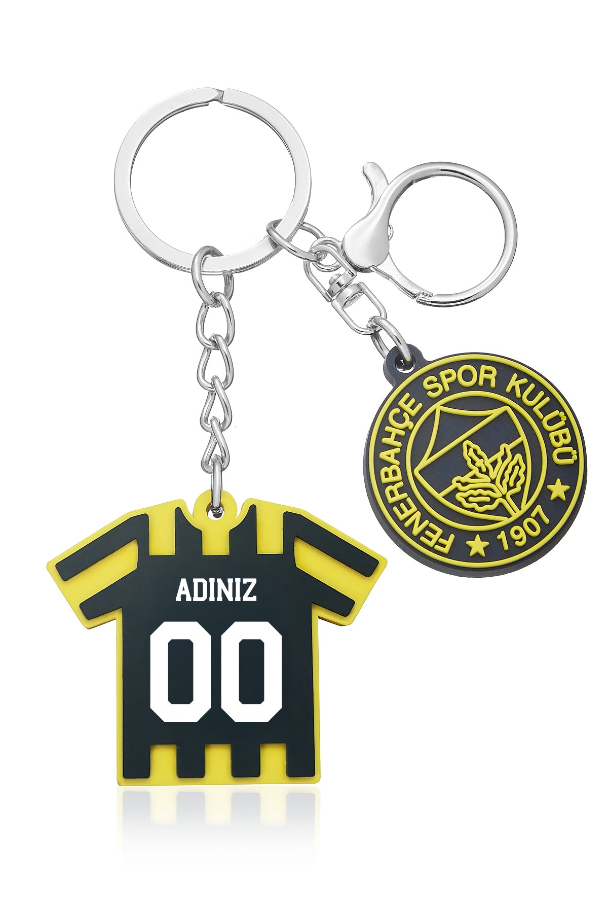 Fenerbahçe Özelleştirilebilir Forma Silikon Anahtarlık