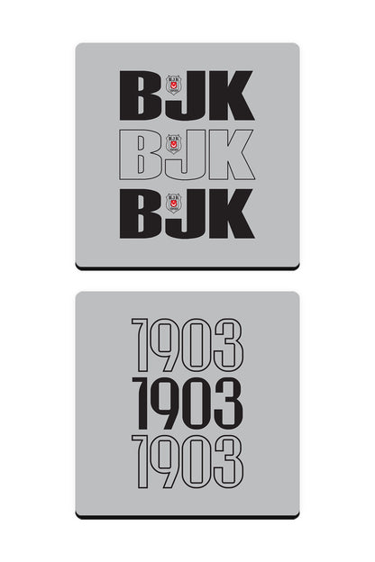 Beşiktaş 1903 Ahşap Bardak Altlığı 2'li Set