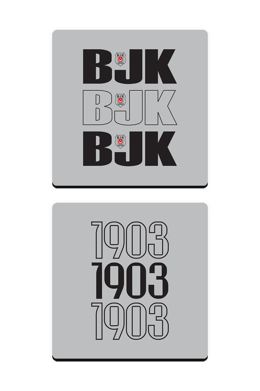 Beşiktaş 1903 Ahşap Bardak Altlığı 2'li Set