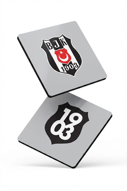 Beşiktaş 1903 Arma Ahşap Bardak Altlığı