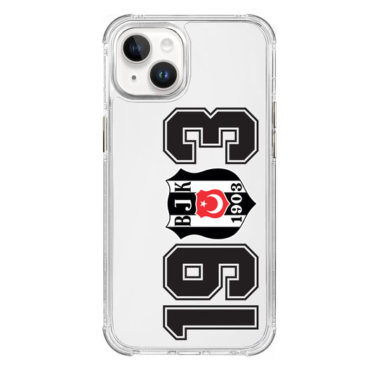 Beşiktaş 1903 Şeffaf iPhone 13 Telefon Kılıfı