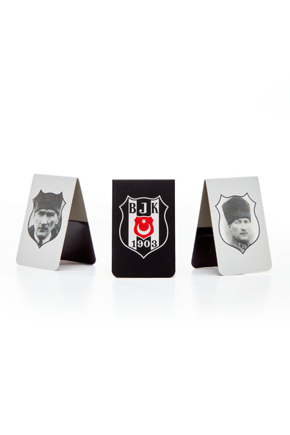 Beşiktaş Atatürk 3'lü Mıknatıslı Kitap Ayracı Seti