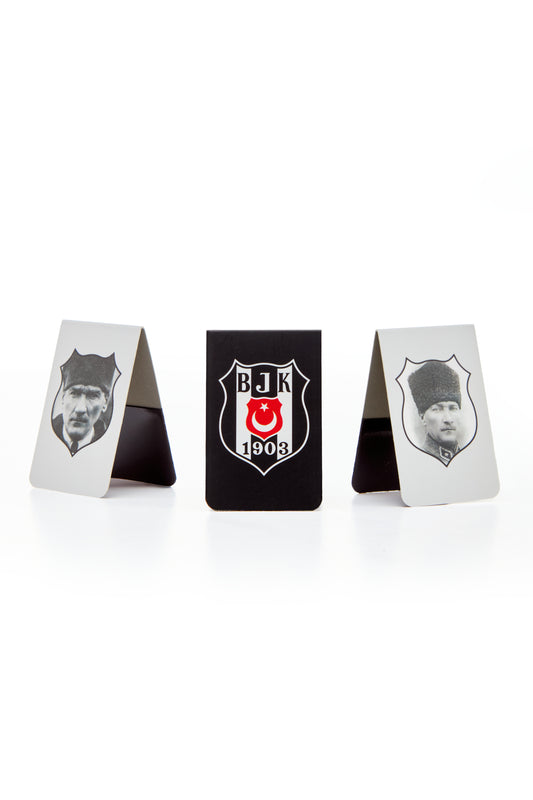 Beşiktaş Atatürk 3'lü Mıknatıslı Kitap Ayracı Seti