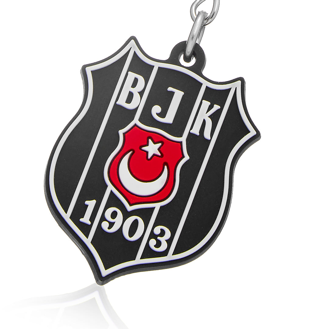 Beşiktaş Bayrak Arma Silikon Anahtarlık