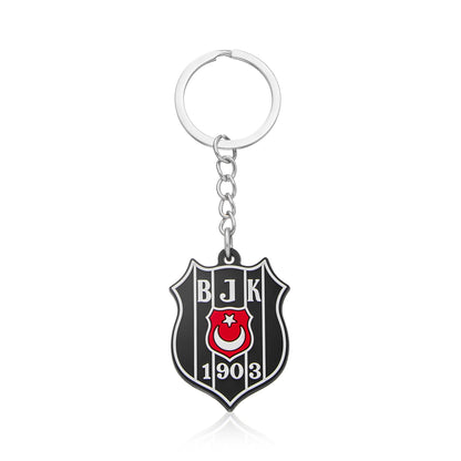 Beşiktaş Bayrak Arma Silikon Anahtarlık