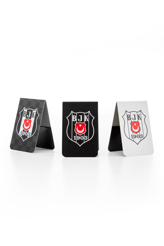 Beşiktaş Bayrak Armalar 3'lü Mıknatıslı Kitap Ayracı Seti