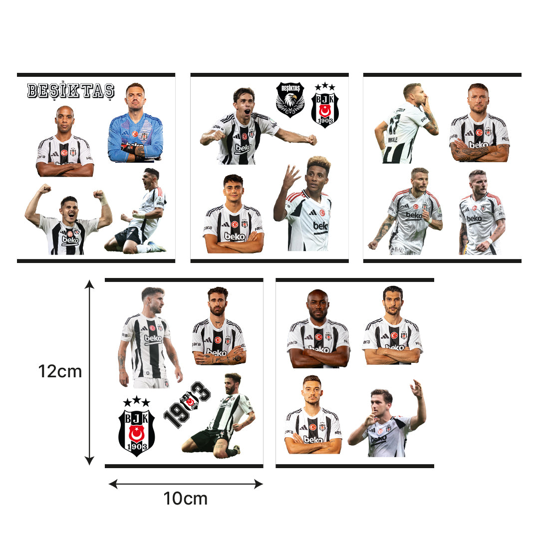Beşiktaş Beyaz Sticker Paketi