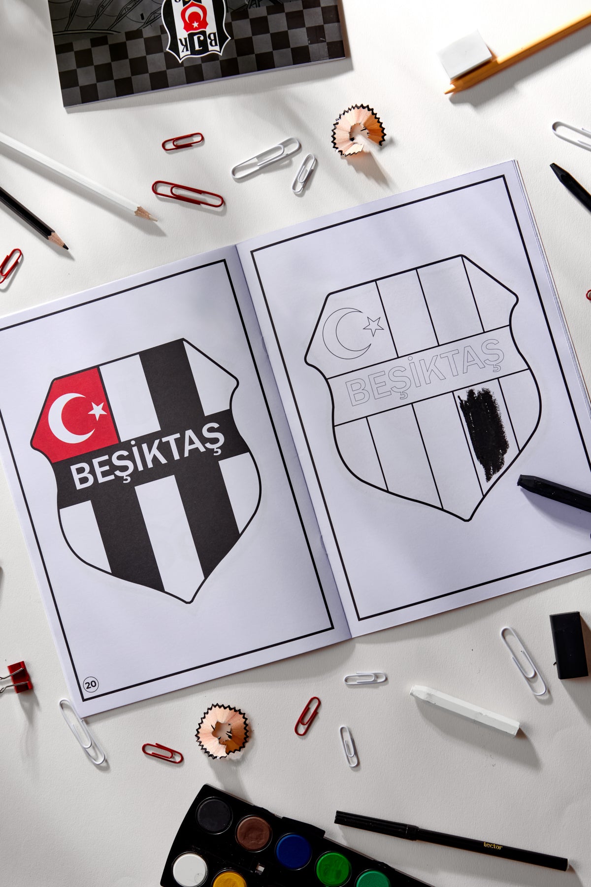 Beşiktaş Boyama Kitabı Küçük Kartal 2-5 Yaş - Lisanslı Orijinal