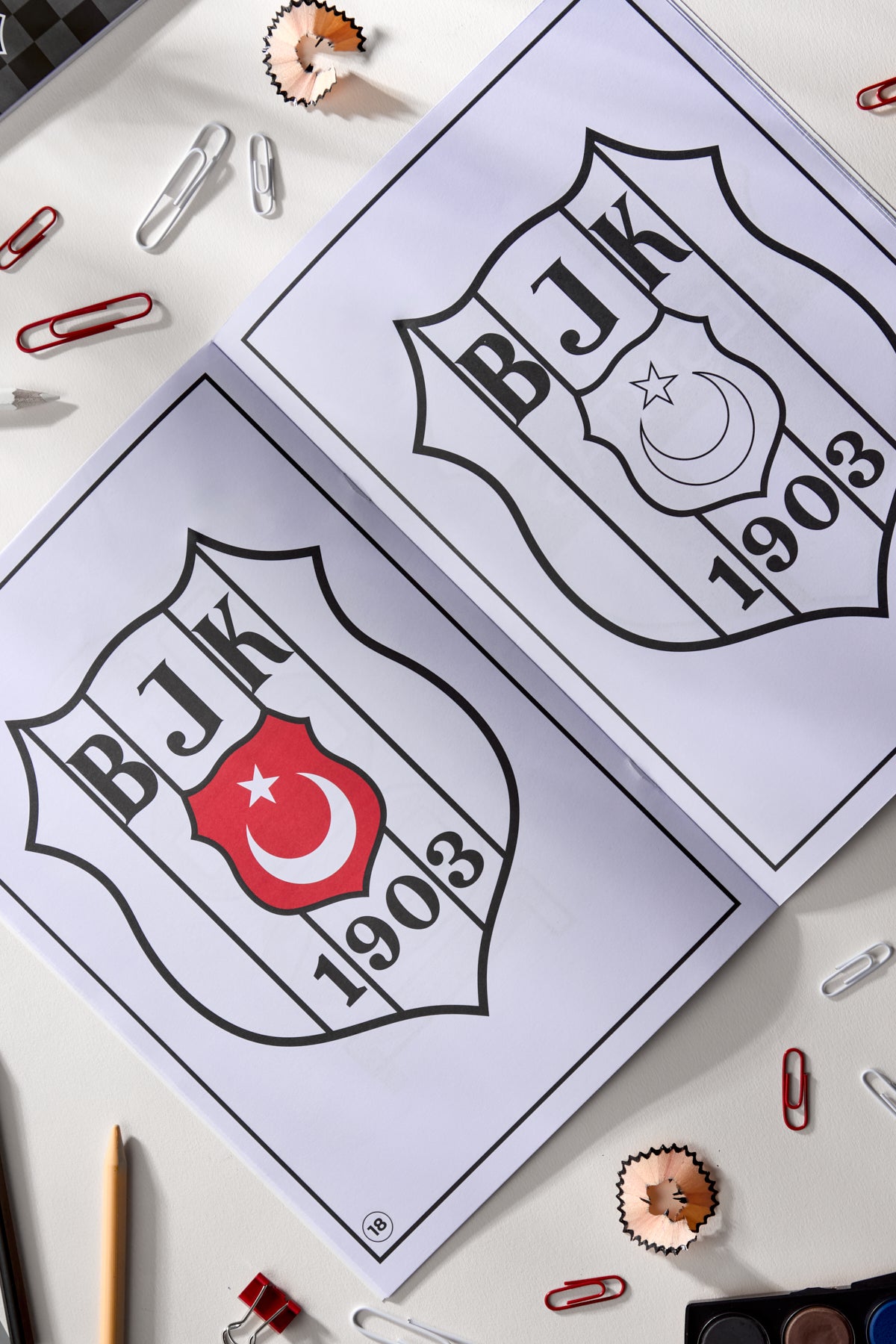 Beşiktaş Boyama Kitabı Küçük Kartal 2-5 Yaş - Lisanslı Orijinal