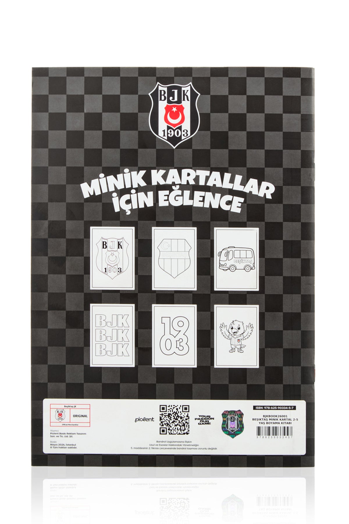 Beşiktaş Boyama Kitabı Küçük Kartal 2-5 Yaş - Lisanslı Orijinal