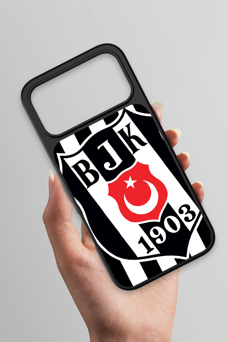 Beşiktaş Büyük Arma Cam Telefon Kılıfı