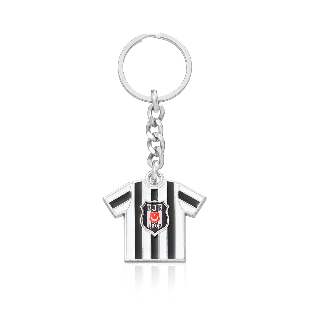 Beşiktaş Çubuklu Forma Metal Anahtarlık