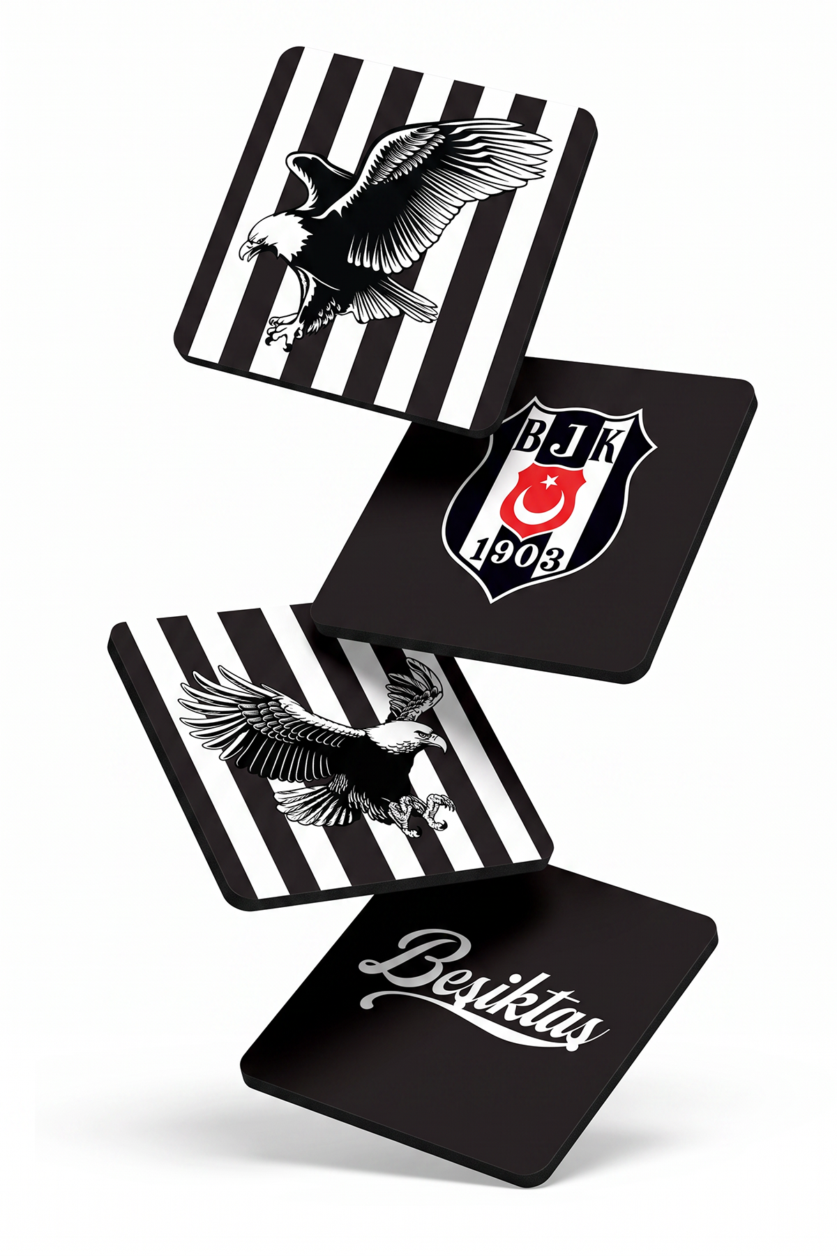Beşiktaş Çubuklu Kartal Ahşap Bardak Altlığı