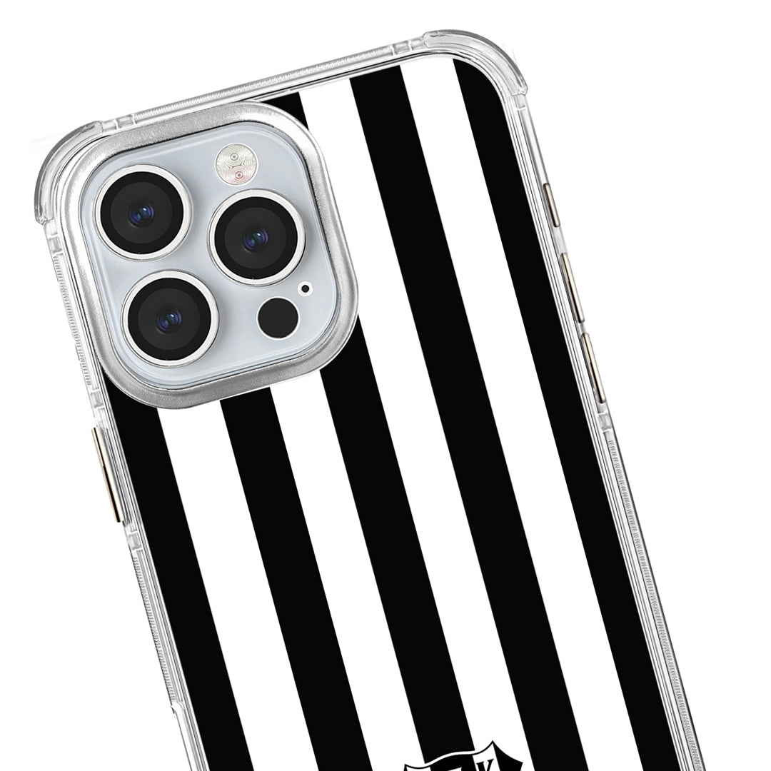 Beşiktaş Çubuklu Logo Şeffaf iPhone 16 Pro Telefon Kılıfı