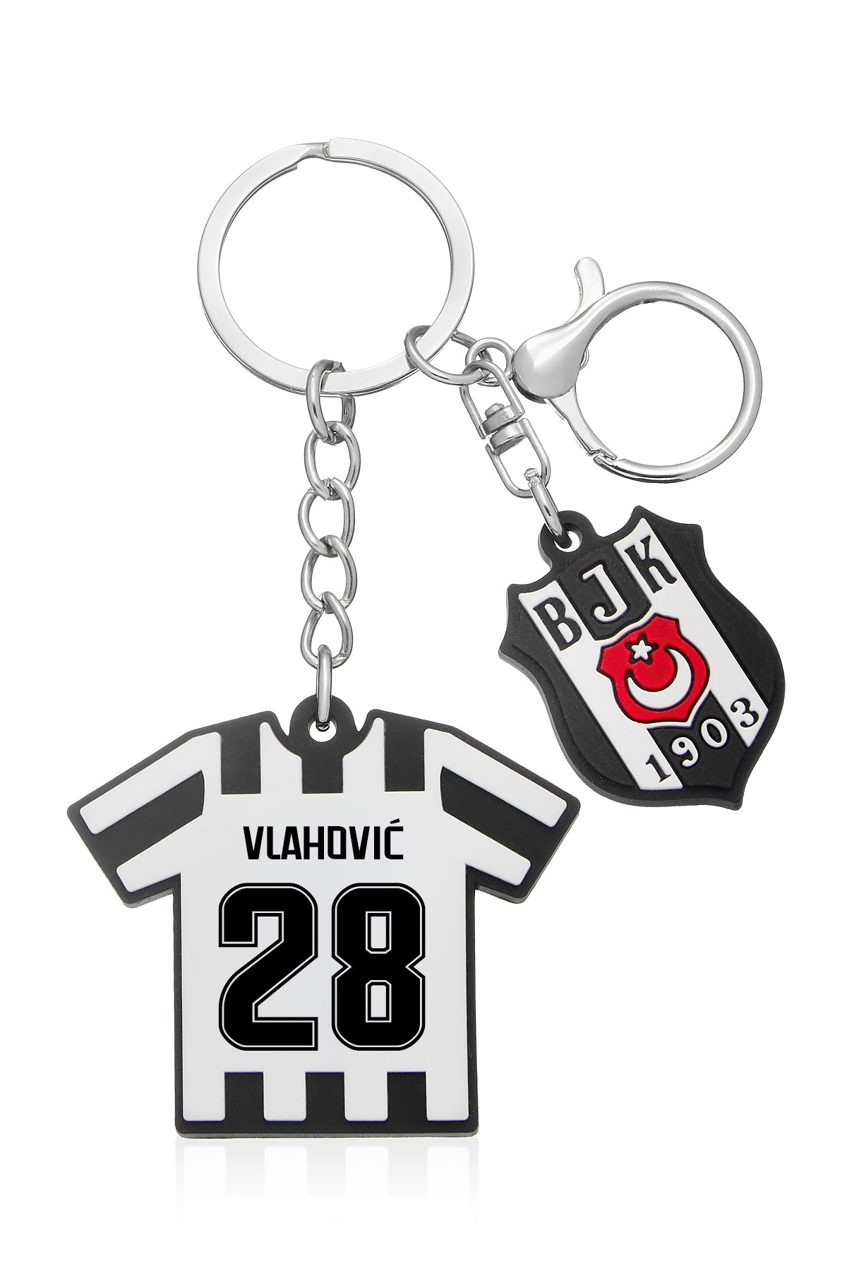 Beşiktaş Dušan Vlahović Charm Arma Silikon Anahtarlık