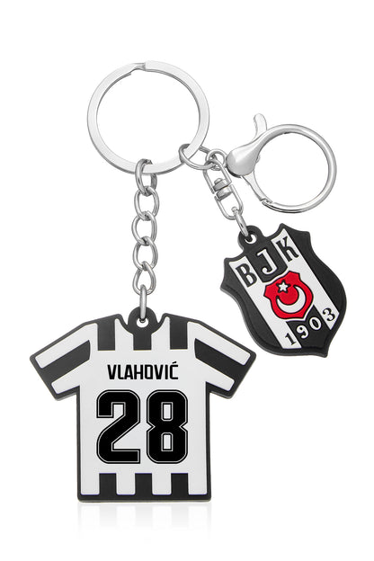 Beşiktaş Dušan Vlahović Charm Arma Silikon Anahtarlık