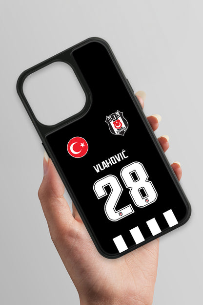 Beşiktaş Dušan Vlahović iPhone 14 Pro Cam Kılıf