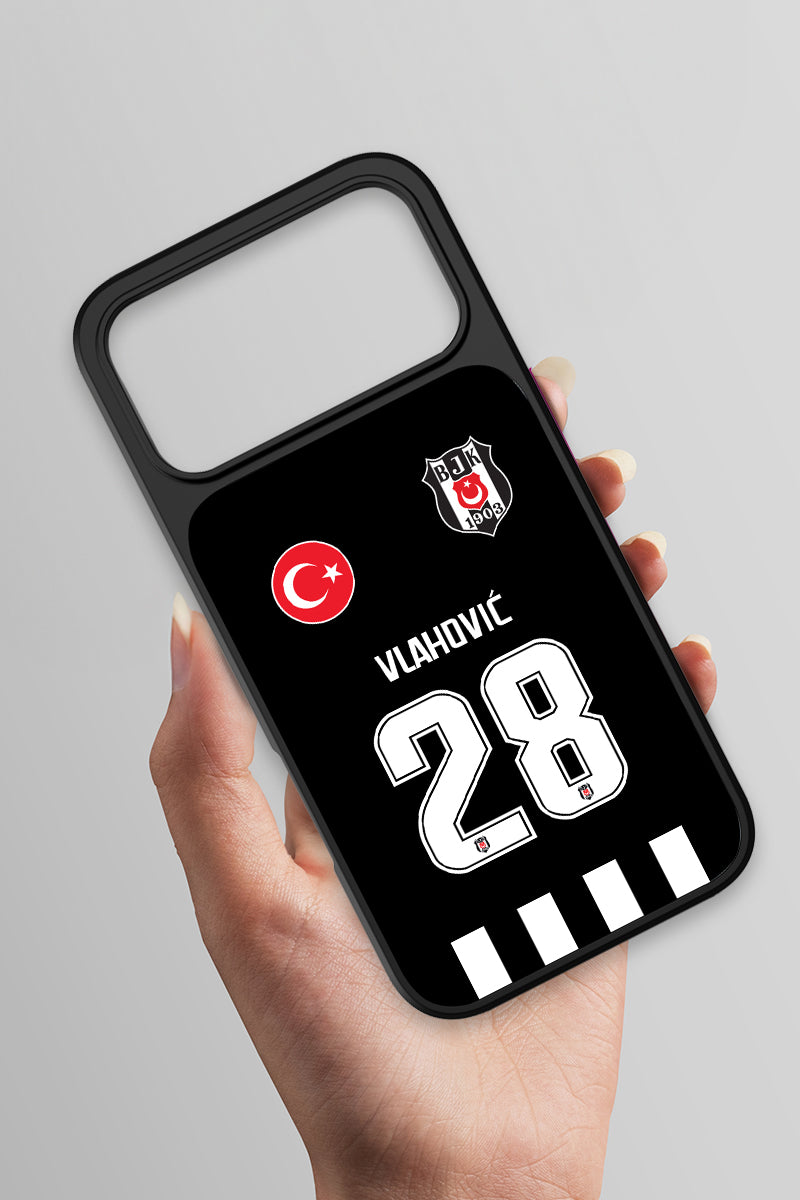Beşiktaş Dušan Vlahović iPhone 17 Pro Max Cam Kılıf