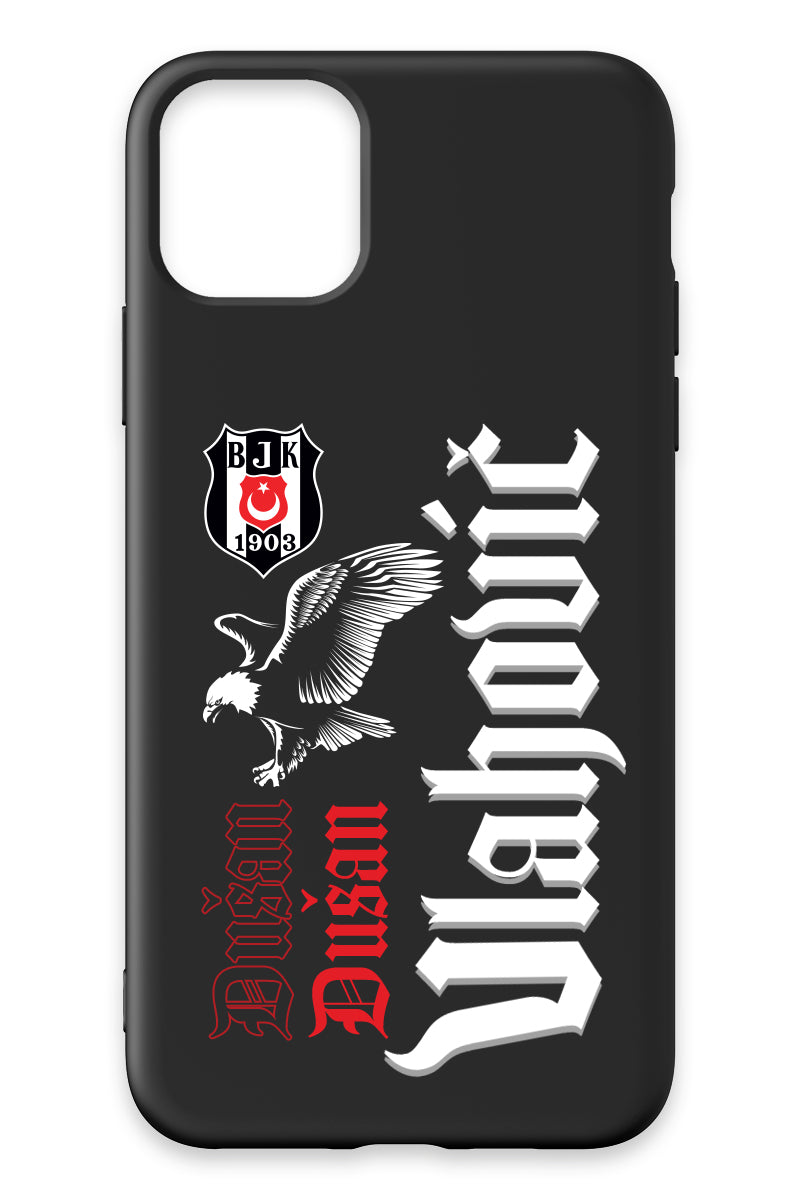 Beşiktaş Dušan Vlahović Kartal iPhone 11 Pro Max Silikon Telefon Kılıfı