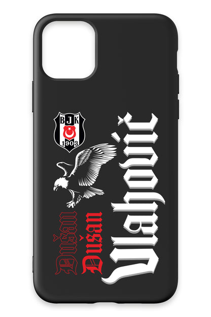 Beşiktaş Dušan Vlahović Kartal iPhone 11 Pro Max Silikon Telefon Kılıfı
