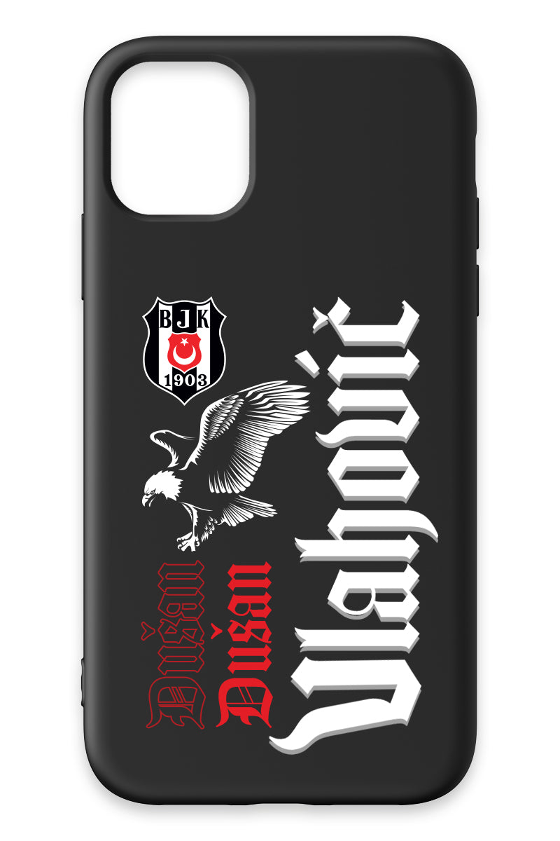Beşiktaş Dušan Vlahović Kartal iPhone 11 Silikon Telefon Kılıfı