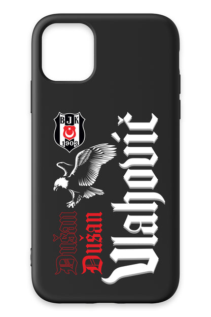 Beşiktaş Dušan Vlahović Kartal iPhone 11 Silikon Telefon Kılıfı