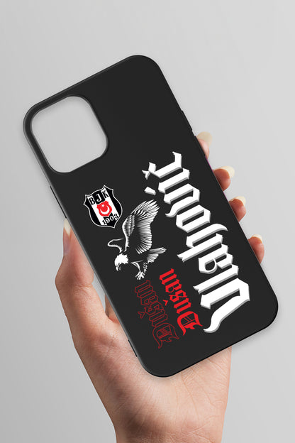 Beşiktaş Dušan Vlahović Kartal iPhone 12 Silikon Kılıf