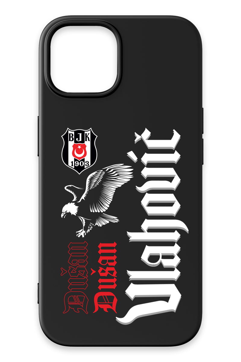 Beşiktaş Dušan Vlahović Kartal iPhone 14 Silikon Telefon Kılıfı