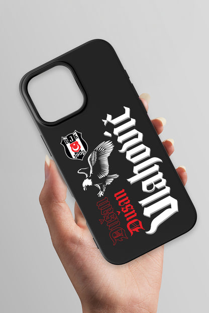 Beşiktaş Dušan Vlahović Kartal iPhone 16 Pro Max Silikon Kılıf