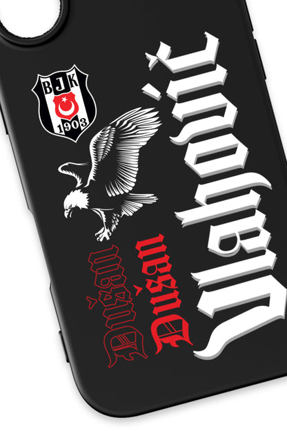Beşiktaş Dušan Vlahović Kartal iPhone 17 Silikon Kılıf