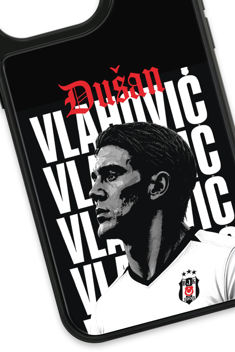 Beşiktaş Dušan Vlahović Portre iPhone 13 Pro Cam Kılıf