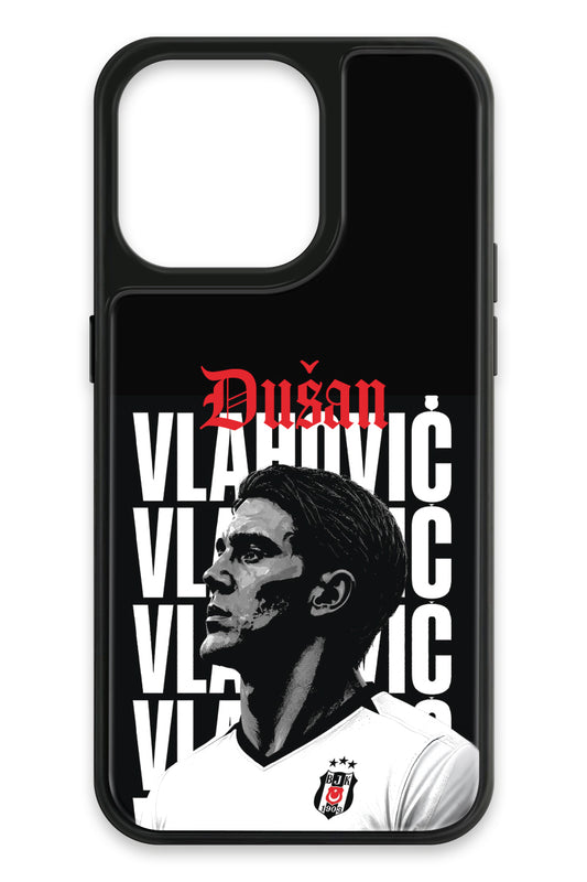 Beşiktaş Dušan Vlahović Portre iPhone 13 Pro Cam Telefon Kılıfı