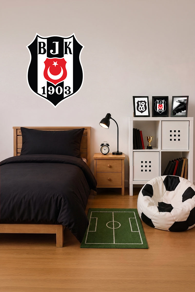 Beşiktaş Duvar Sticker Arma - Lisanslı Orijinal