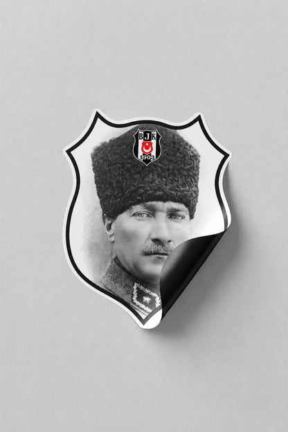 Beşiktaş Duvar Sticker Atatürk - Lisanslı Orijinal
