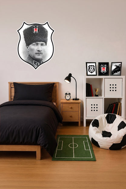 Beşiktaş Duvar Sticker Atatürk - Lisanslı Orijinal