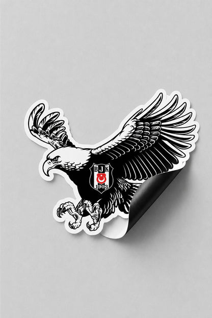 Beşiktaş Duvar Sticker Kartal 2 - Lisanslı Orijinal