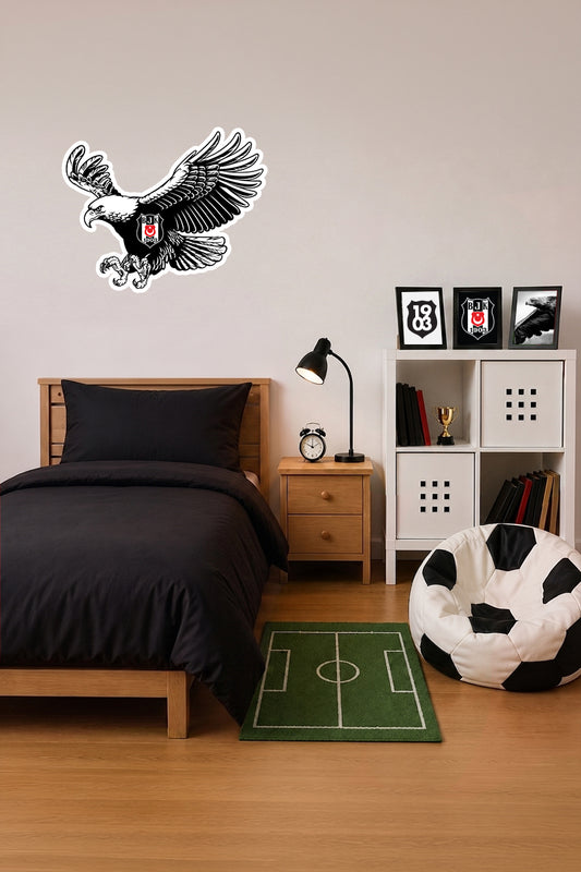 Beşiktaş Duvar Sticker Kartal 2 - Lisanslı Orijinal