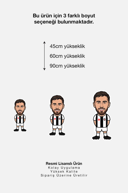 Beşiktaş Duvar Sticker Orkun Kökçü - Lisanslı Orijinal