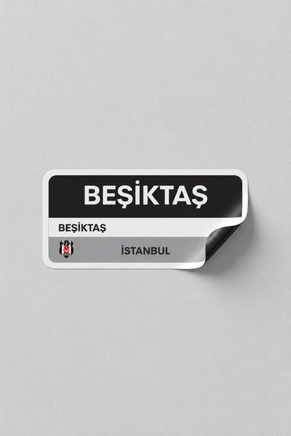 Beşiktaş Duvar Sticker Tabela - Lisanslı Orijinal